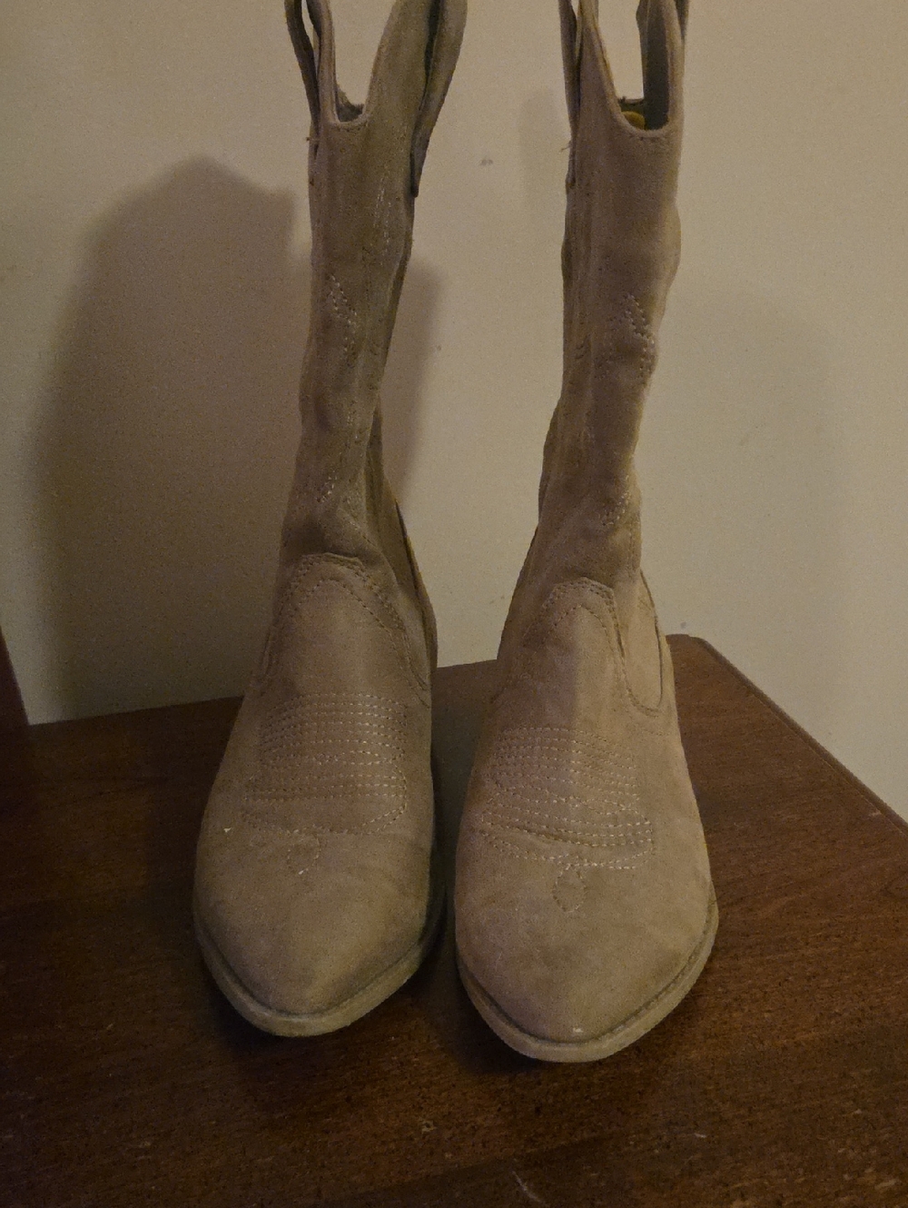 Womens Madden Girl Tan Suede Western  Boots